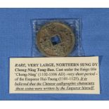 Rare large Northern Sung dynasty coin 3cm dia.