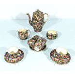 A Royal Winton chintz pattern part coffee set