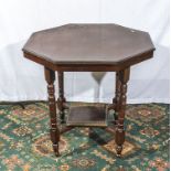 Victorian octagonal mahogany centre table