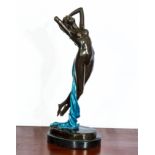 An Art Nouveau style bronze figure