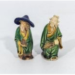 Two small Chinese figures of sages