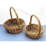 Two wicker baskets