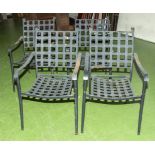 Four garden chairs