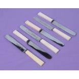 6 W J Belcher of Sheffield stainless steel dinner knives