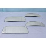 Four vintage replacement mirrors for a Winguard Zanetti lorry