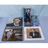 A collection of Fr and Sinatra albums, CD’s and a book