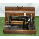 A Singer sewing machine