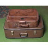 Two vintage suitcases