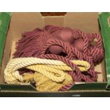 Very large rope curtain tie backs