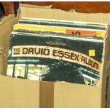 A box of LP albums 60s - 80s