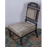 A Victorian nursing chair