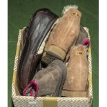 Gents UGG slippers size 6, two pair of ladies boots size 41