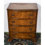 A small chest of four drawers