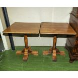 Two pine pub tables