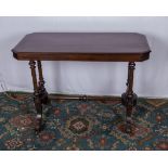 A Victorian mahogany side table