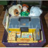 A box of children's toys