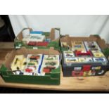 A collection of die cast vehicles and Big Jim x 24 together with a box of vintage Meccano