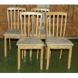 Four dining chairs