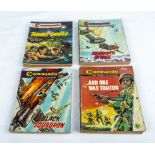 17 vintage Commando comics, all 1/- No 276/299