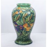 A large Moorcroft Rain Forest Vase designed by Sally Tuffin 18" high limited edition 117/150