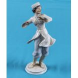 Porcelain figure of a Russian dancing girl