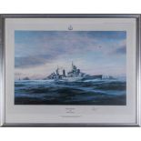 Framed print of HMS Belfast