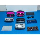 Eight pairs of vintage sunglasses