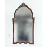 A mahogany framed wall mirror