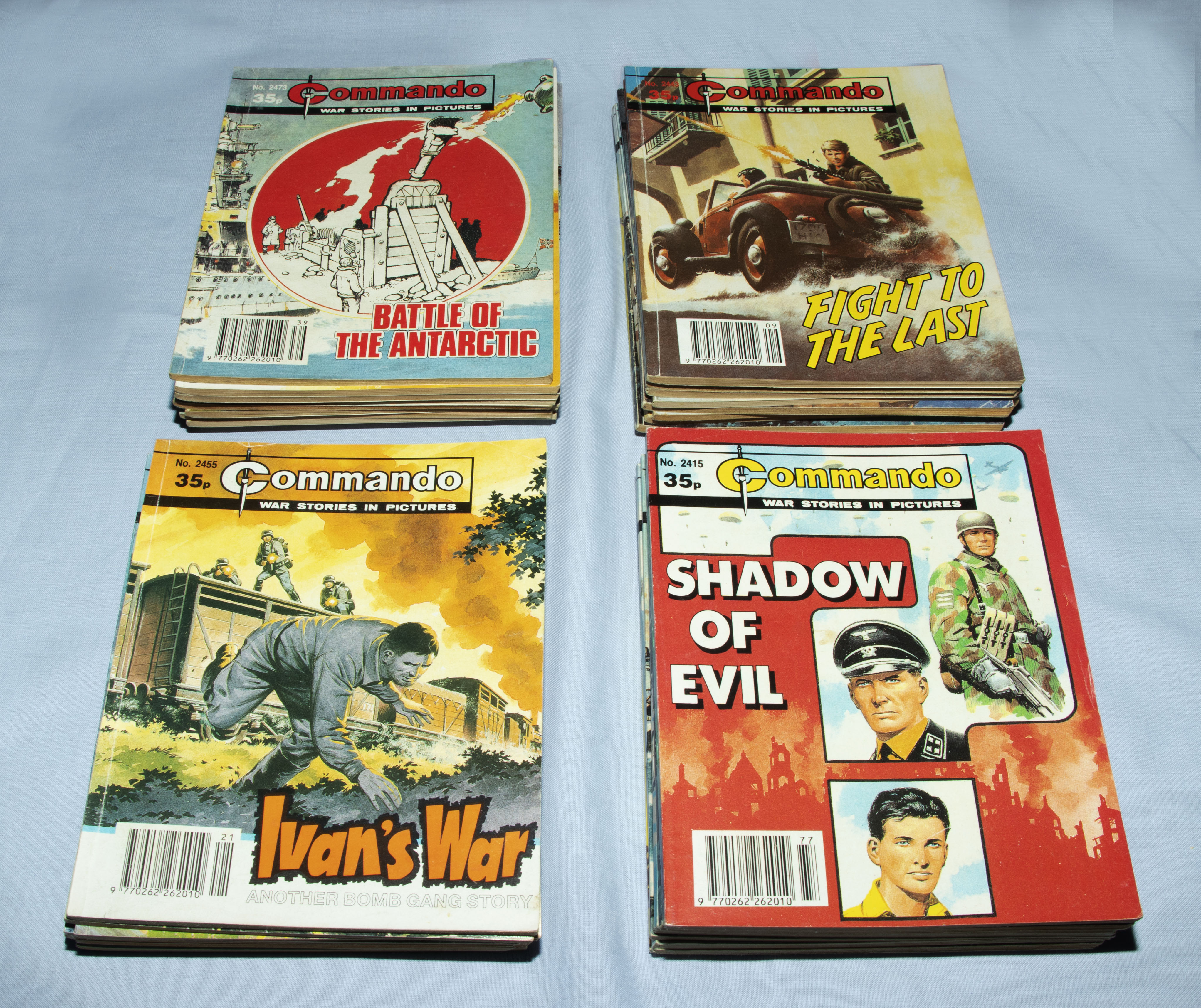 36 Vintage Commando comics all 35p