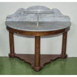 A Victorian marble topped mahogany washstand