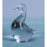 A Wedgwood glass duck