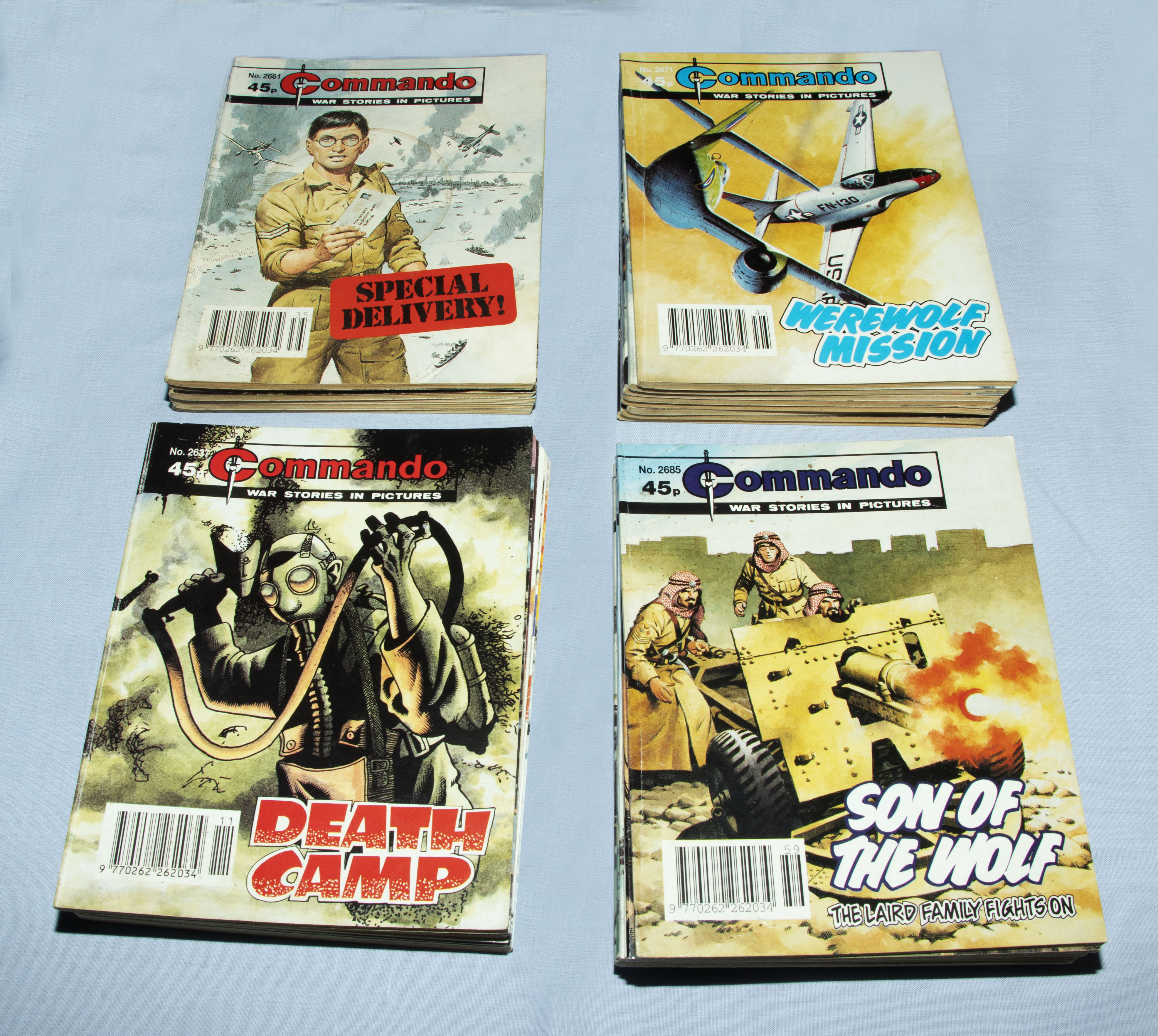 30 Vintage Commando comics 45p