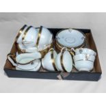 A box containing tea ware