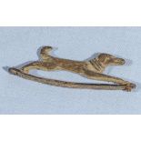 1st Cent A.D Roman bronze Fibula of a running dog(Greyhound?)