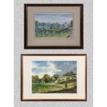 Two framed rural scene prints, John Bathgate and John Martin