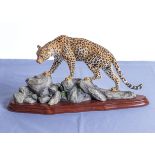 A Border Fine Arts Wild World figure of a leopard A306