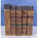 Four leather bound editions of Tales of the Borders and on Shakespeare edition