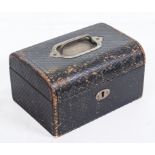 Vintage leather jewellery box