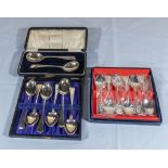 Three sets of teaspoons