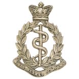 Welsh Border Brigade Bearer Company RAMC Vols.Victorian cap badge. Good rare die-stamped white metal