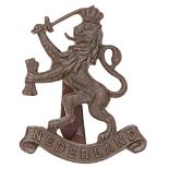 WW2 Free Dutch Forces Officer OSD cap badge. Good British made die-cast bronze crowned rampant