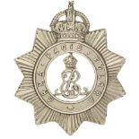 North Somerset Yeomanry Edwardian cap badge. Good scarce die-stamped white medal star bearing