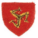 515th Light Anti-Aircraft Regiment Royal Artillery cloth formation sign. Good scarce red felt shield