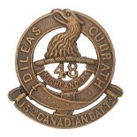 Canadian 15th (48th Toronto Highlanders) Bn. CEF WW1 glengarry badge. Good scarce large die-