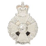 The Rifles post 2007 Officer pouch belt plate. Good silvered crowned PENINSULA scroll over laurel
