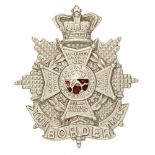 Border Regiment Victorian cap badge circa 1896-1901. Good die-stamped white metal crowned star