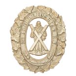Scottish. 2nd Aberdeenshire Rifle Volunteers Victorian glengarry badge circa 1880-84. Good scarce