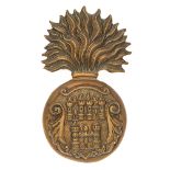 Irish. Royal Dublin Fusiliers Victorian glengarry badge circa 1881-96. Good die-stamped brass