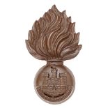 Irish. Royal Inniskilling Fusiliers OSD cap badge circa 1902-1926. Good scarce die-cast bronze