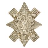 Scottish. Highland Cyclist Bn. TF glengarry badge circa 1909-19. Good scarce die-stamped white metal